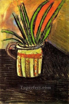 花瓶に入ったエキゾチックな花の花束 1907年 パブロ・ピカソ Oil Paintings